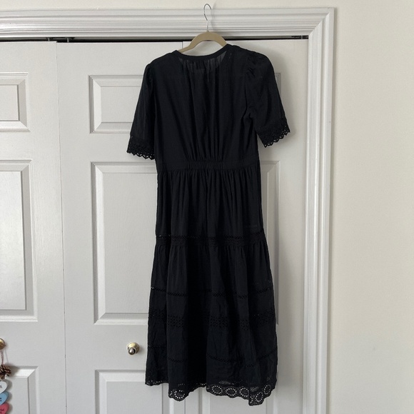 GAP black lace trim maxi dress size S - Picture 2 of 2